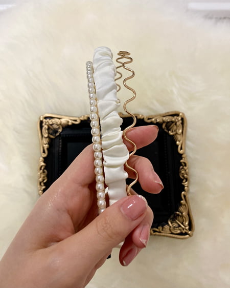 INGNI(イング) セットアップカチューシャ ゴールド/アイボリー