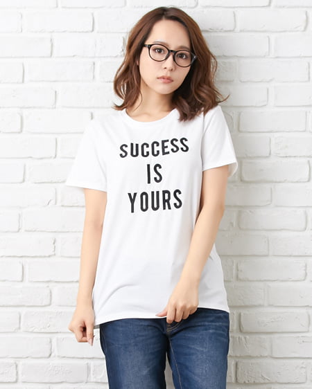 INGNI(イング) SUCCESS／Tシャツ ｵﾌﾎﾜｲﾄ
