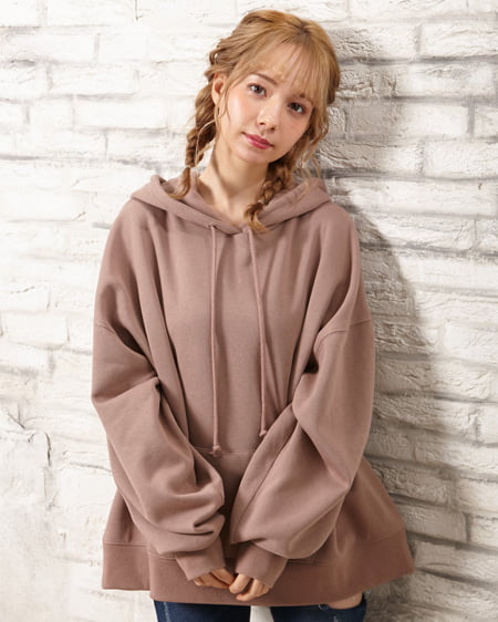 起毛スウェットBigサイズパーカー