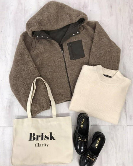 【新春限定セット】モックネックニット＋リバーシブルボアブルゾン／SET