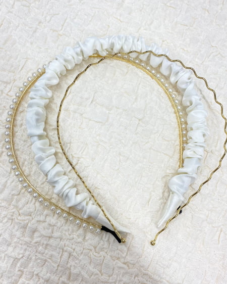 INGNI(イング) セットアップカチューシャ ゴールド/アイボリー