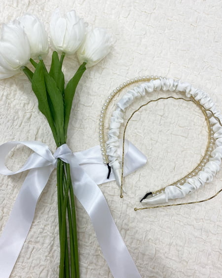 INGNI(イング) セットアップカチューシャ ゴールド/アイボリー