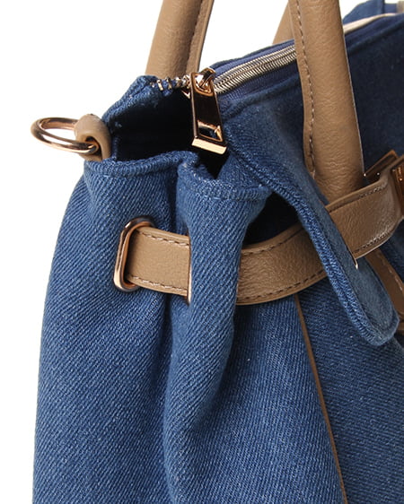 INGNI(イング) バイカラーKEYモチーフ2WAY/BAG デニム