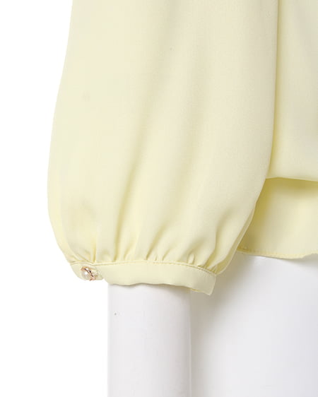 INGNI(イング) フリル衿ピンタック/TOPS イエロー