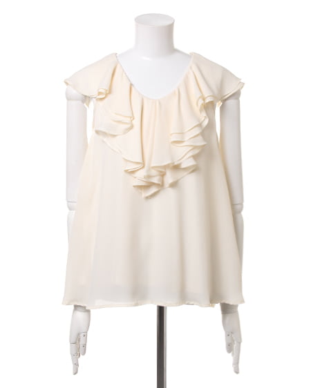 INGNI(イング) フリルJZ/TOPS オフホワイト