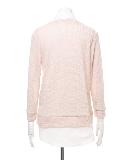 INGNI(イング) 畦シャツ付/TOPS ベージュ