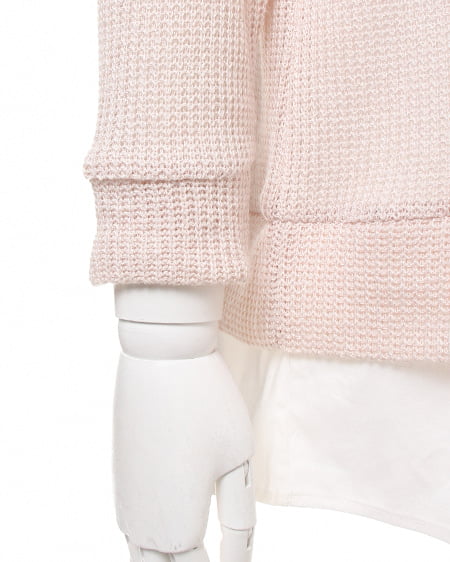 INGNI(イング) 畦シャツ付/TOPS ベージュ