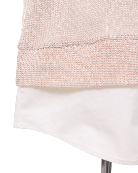 INGNI(イング) 畦シャツ付/TOPS ベージュ