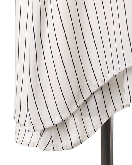 INGNI(イング) ストライプAラインタンク/TOP オフホワイト