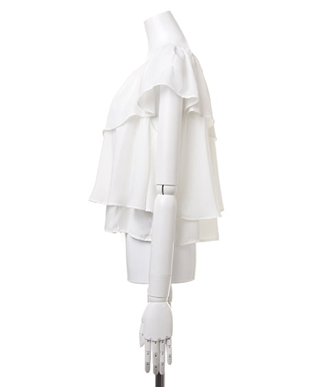 INGNI(イング) フリルJZ/TOPS オフホワイト