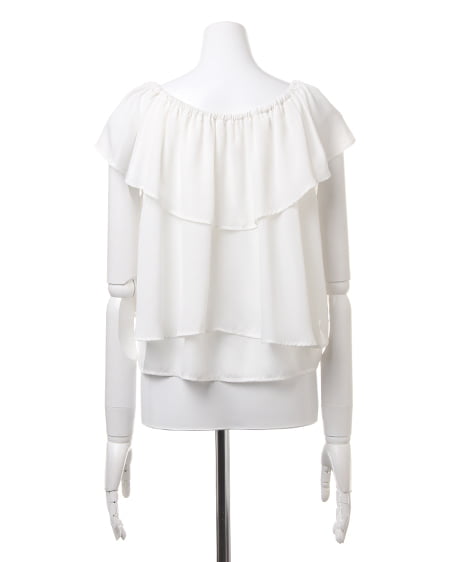 INGNI(イング) フリルJZ/TOPS オフホワイト