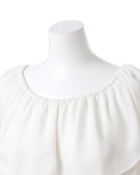 INGNI(イング) フリルJZ/TOPS オフホワイト