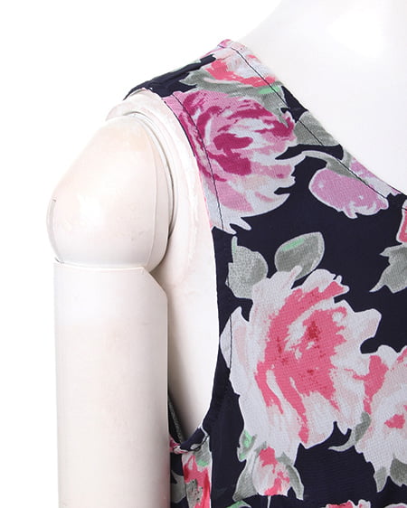 INGNI(イング) 花柄シフォンペプラム/TOPS コン
