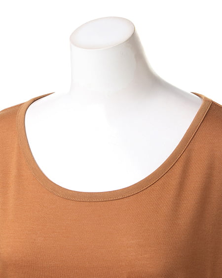 INGNI(イング) カットコクーン/チュニックワンピース キャメル