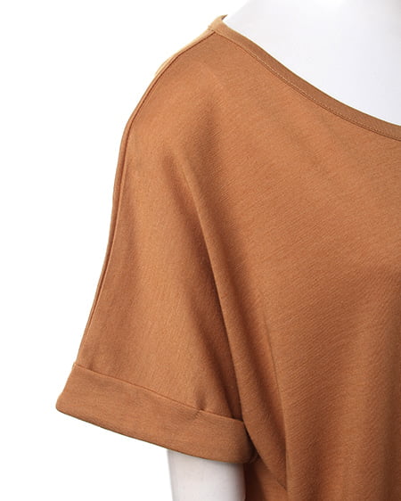 INGNI(イング) カットコクーン/チュニックワンピース キャメル