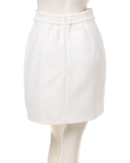 INGNI(イング) ウエストリボン変わり織コクーン/スカート オフホワイト