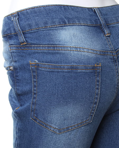 INGNI(イング) ツイルストレッチスキニー/パンツ ブルー