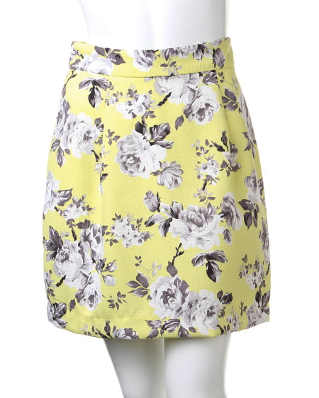 INGNI(イング) 花柄コクーン/スカート イエロー