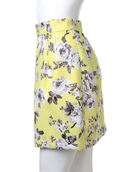 INGNI(イング) 花柄コクーン/スカート イエロー