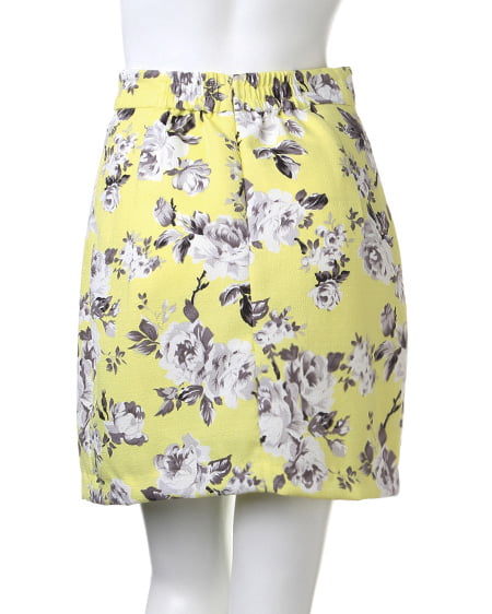 INGNI(イング) 花柄コクーン/スカート イエロー