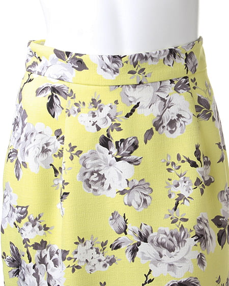 INGNI(イング) 花柄コクーン/スカート イエロー