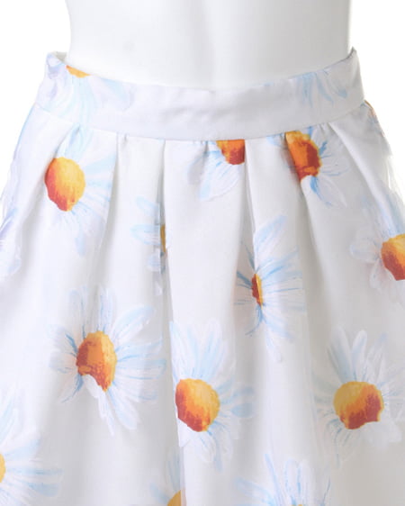 INGNI(イング) マーガレットオーガンジー/スカート オフホワイト/ブルー