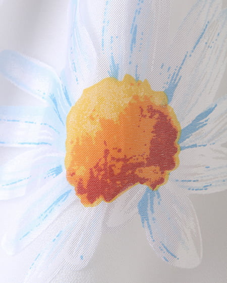 INGNI(イング) マーガレットオーガンジー/スカート オフホワイト/ブルー