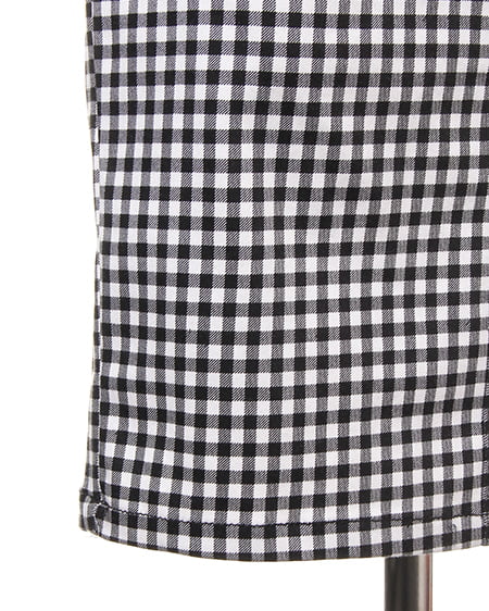 INGNI(イング) フリルドッキング/ワンピース クロ/ギンガム