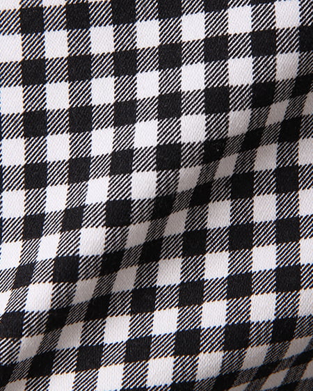 INGNI(イング) フリルドッキング/ワンピース クロ/ギンガム
