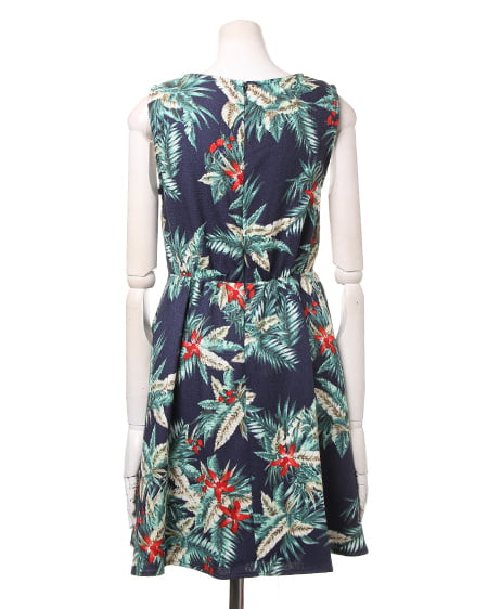 INGNI(イング) リゾートリーフ柄F&F/ワンピース コン