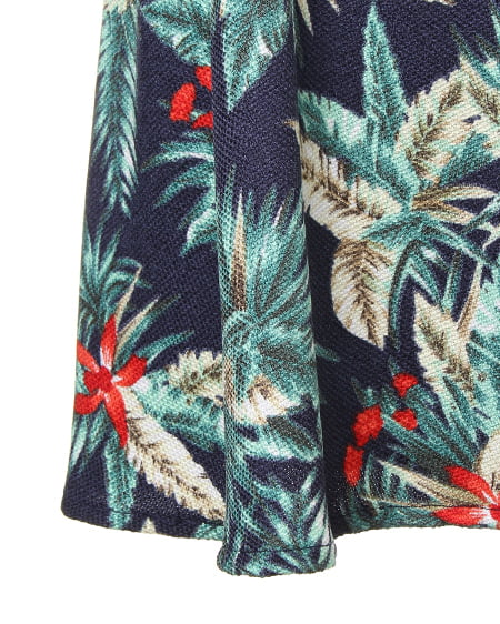 INGNI(イング) リゾートリーフ柄F&F/ワンピース コン