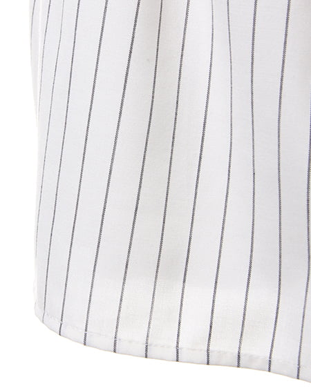 INGNI(イング) サッシュ付シャツ/コンビネゾン オフホワイト/ストライプ