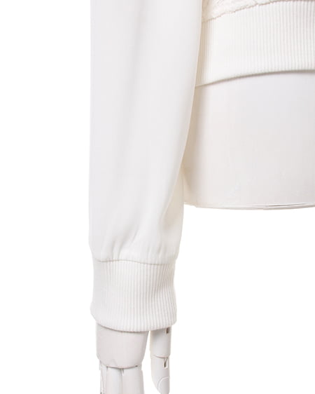 INGNI(イング) レースリブ/ブルゾンA オフホワイト