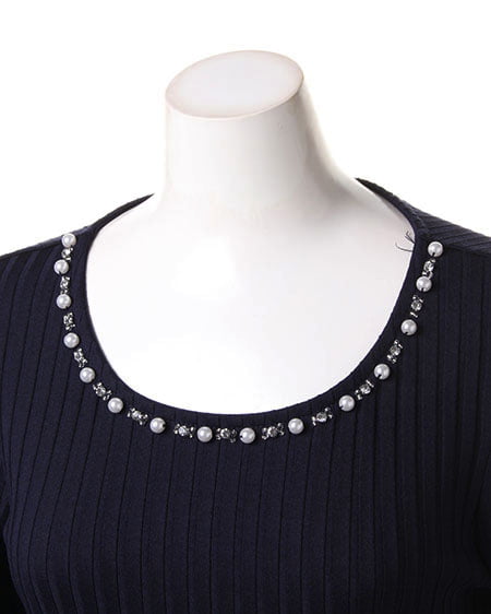 INGNI(イング) ワイドリブタック袖/TOPS コン