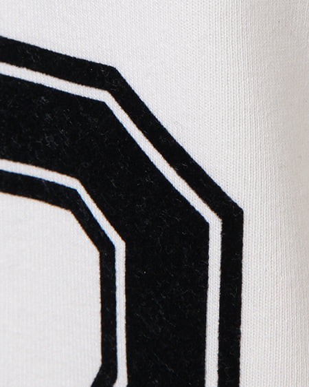 INGNI(イング) 裏起毛ナンバリング/パーカー オフホワイト