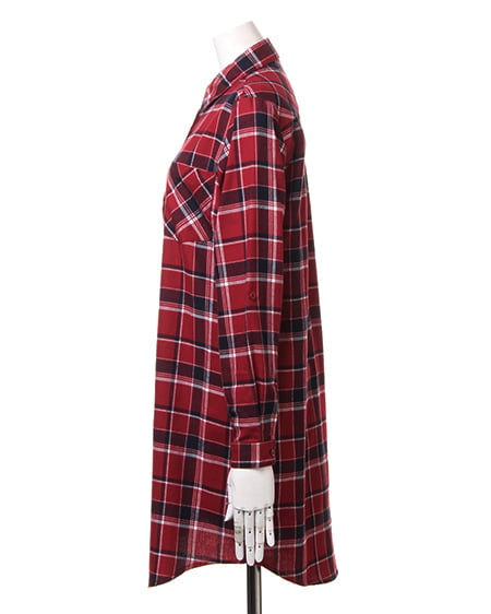 INGNI(イング) チェック柄ロング/シャツE アカ/A