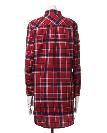 INGNI(イング) チェック柄ロング/シャツE アカ/A