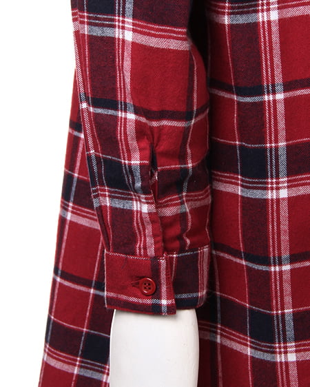 INGNI(イング) チェック柄ロング/シャツE アカ/A