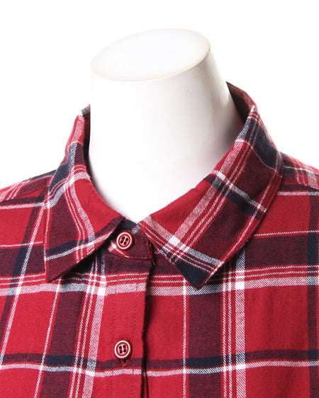 INGNI(イング) チェック柄ロング/シャツE アカ/A