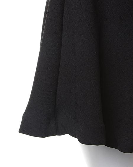 INGNI(イング) ベルト付タックペプラムキュロット/パンツ クロ