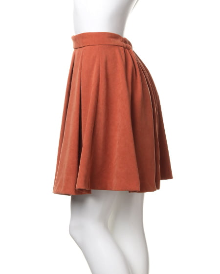 INGNI(イング) L49スウェードタックフレア/スカート オレンジ