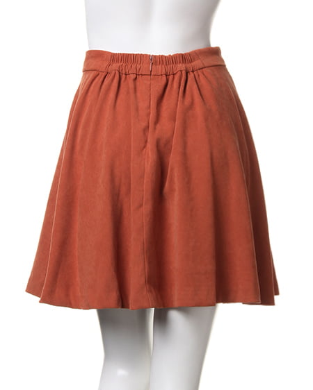 INGNI(イング) L49スウェードタックフレア/スカート オレンジ