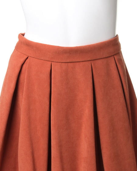 INGNI(イング) L49スウェードタックフレア/スカート オレンジ