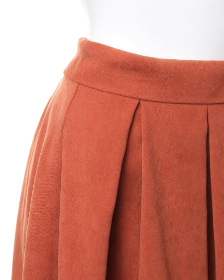 INGNI(イング) L49スウェードタックフレア/スカート オレンジ