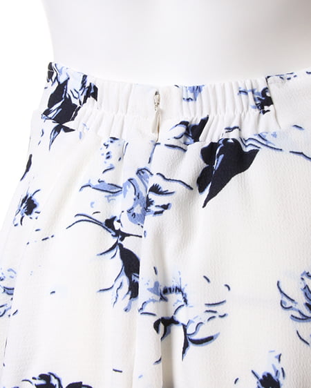 INGNI(イング) 花柄フレア/スカート オフホワイト