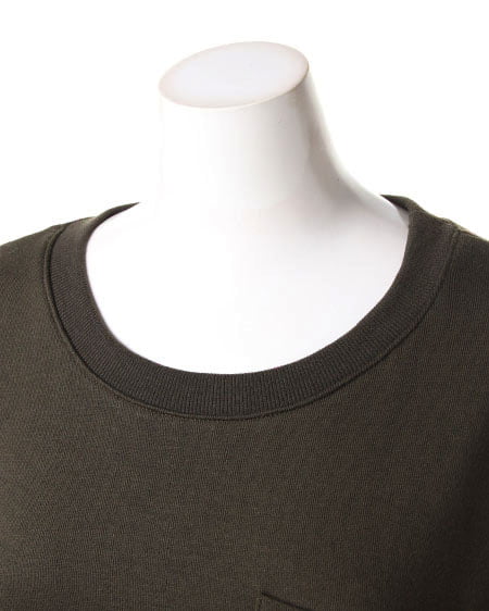 INGNI(イング) 裏毛コクーン/チュニックワンピース カーキ