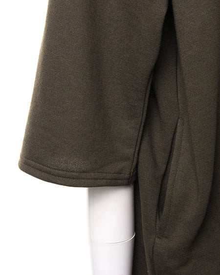 INGNI(イング) 裏毛コクーン/チュニックワンピース カーキ