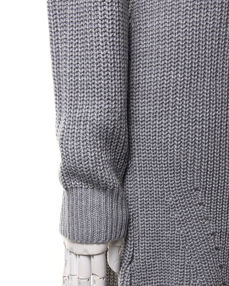 INGNI(イング) 畦オフタートルニット/ワンピースA グレー