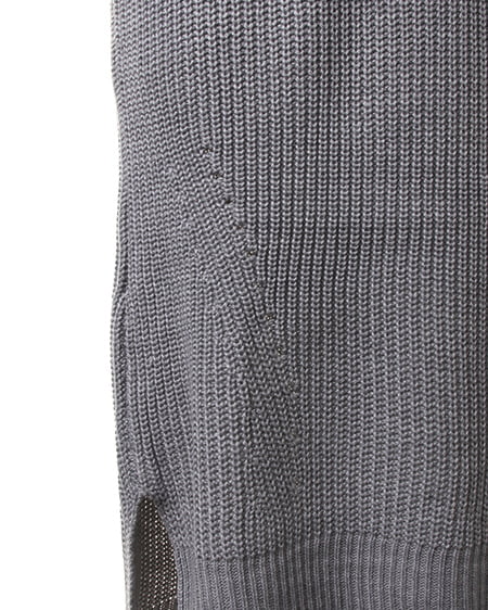 INGNI(イング) 畦オフタートルニット/ワンピースA グレー