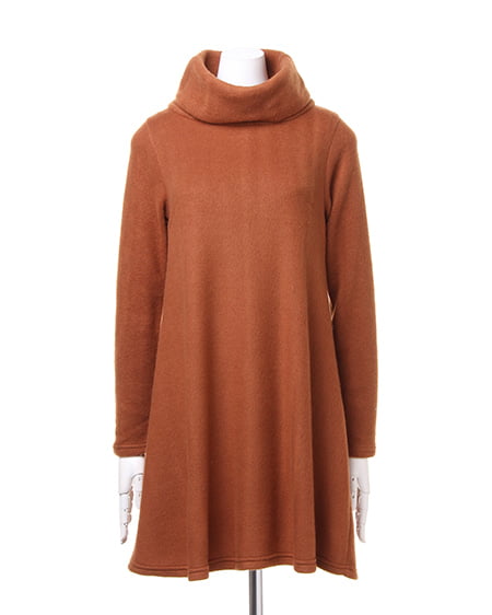 INGNI(イング) オフタートルAライン/ワンピース キャメル